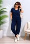 Starry T-Shirt & Pleated Trousers Set – Comfortable Fit, Casual Stylish Combination - 5