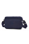 Daily Small Size Waterproof Lightweight Crinkle Fabric Women's Shoulder Bag Navy Blue - 2
