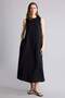 A-Line Crew Neck Modal Sleeveless Midi Black Dress H9109Ax26Sm - 4