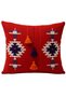 Tasseled Etamine Embroidered Decorative Throw Pillow - 30X50 cm - Filled Ethnic Bohemian Pillow
