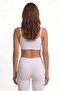 Women's Seamless Sports Bra with Pads, Gathering Effect, Thin Straps, Bustier - 2