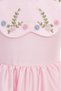 Girl's Evening Dress Floral Embroidery Collared Balloon Skirt Dress and Headband Set - Birthday, Party, Wedding, Graduation (3, 4, 5, 6, 7 Years) 36281Pr - 5