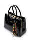Elit Vsn3132R Women's Patent Leather Hand and Shoulder Bag Black - 3