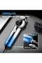 Professional Cordless Hair Clipper for Men, Electric Beard Trimmer, Barber Kit, KM-1852 Blue - 4