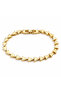 Steel Geometric Triangle Detailed Gold Color Women's Bracelet