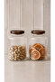 Aura Acacia Glass Jar with Lid |   2 Pieces 1800 ml