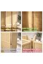 OneDcor 4-Panel Foldable Rattan Room Divider, 180×180cm Privacy Partition with Solid Wood Frame & Rustproof Metal Hinges, Freestanding Screen for Bedroom Living Room Balcony - 7