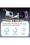 Family Power Bank Station 22.5W Fast Charging, Multi-Device 10000mAh Portable Chargers,Built-in C/Lightning Cables, LED Display for Home Office Cafe Outdoor - 4