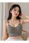 Lycra Cotton Camisole with Thick Straps and Padded Crop Top
