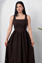 Square Neck Tie-Dye Stone Embellished Dress Grs3970 - 2
