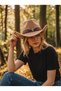 Unisex Internally Adjustable Metal Buckle Patterned Cowboy Hat Fedora Hat - 2