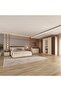 Bellano Dresser With Mirror + Hidden Storage | Durable Vanity Table | Dressing Makeup DeskL136xW46.5xH183.5cm - Taupe/Wenge - 5