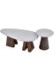 Kumo Round End Table | Multifunctional Living Room Table | Space Saving End Table | Modern Design Furniture - 4