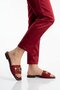 Burgundy Light Flat Sole Women's Slippers 513113 Z - 3