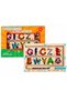 Magnetic Bead Maze Wooden Alphabet Learning Board with Magnetic Pen, Letter Recognition, Color Matching and Fine Motor Skills Activity for Kids - 2