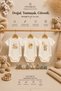 3-Piece Lamb Bee Teddy Bear Printed Ecru Short Sleeve Baby Bodysuit Girl Boy Baby Snap-On Bodysuit Jumpsuit Triple Body Set 5968-5969-5970