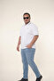 2 Pieces of Plus Size Cotton Soft Texture Breathable Fabric Non-Curling Collar Polo Neck T-Shirt - 5