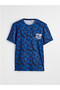 New Season Blue Crew Neck Real Madrid Printed Men's Sports T-Shirt