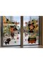 Halloween Glass Sticker Set Witch Pirate Cat Pumpkin Glass Ornament Window Decor Party Decoration So-36