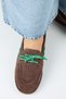 Monica Women's Genuine Leather Colored Lace-Up Brown Shoes - 8