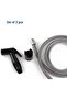 Bidet Shattaf Set With Long Hose (1.8 Meter) Handheld Bidet Sprayer for Toilet Diaper Sprayer Bathroom Shattaf Set for Personal Hygiene, Multipurpose - Chrome Finish (Black) - 3