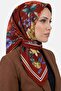 Women's Red Floral Patterned Stitched Writing Pad