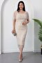 Left Collar Beaded Dress Bal200 - 7