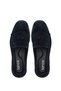 Women's Genuine Leather Black Suede Loafer Shoes - 6