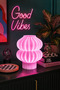 Lumora Decorative Lampshade Pink Light |   Modern Design Table and Nightstand Lamp - 4