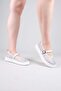 Banfo Stone Embellished Mesh Ballerina Flats White - 3