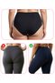 Women's Seamless Panties Laser Cut High Waist Non-Marking Plus Size Ghost Panties # Izbırakmaz 6-Pack - 4