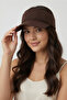 Visor Sports Cap Tennis Running Training Accessory |   Brown Women's Zigzag Braided Elastic Model - 7
