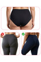 Women's Seamless Panties Laser Cut High Waist Non-Marking Plus Size Ghost Panties # Izbırakmaz 6-Pack - 4