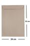 500 Pieces of Silicone 90 Gr 24X32 cm Bag Envelope Kraft - 2