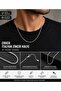 Men's Italian Chain Necklace – Silver Color