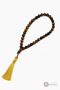 Tiger's Eye Natural Stone Prayer Beads 33-Piece Yellow Tassel Zikir Prayer Beads - 2