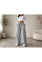 Double Black and Gray Wide-Leg Sweatpants - All-Day Comfort and Elegance in One - 5
