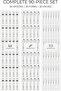 Premium Silver Plastic Cutlery Set, 90 Pieces Flatware Collection Includes 30 Spoons 30 Forks And 30 Knives, Reusable Dining Tableware Set For Home Kitchen Serving And Events - 3