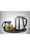Electric Stainless Steel Tea Kettle And Glass Teapot Combination Set 1800W 2.0L Capacity - 3