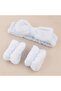 3PCS Spa Headband And Wrist Wash Bands Set Soft Coral Fleece Face Washing Set - 4