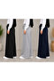 3-Piece Black Gray Navy Blue Wide Leg Sweatpants for Daily Use Plus Size - 2