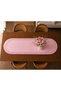 Oval Pink Ruffled, Pleated Linen Runner 40X110 - 2