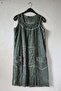 Khaki Pool Collar Sleeveless Pocketed Lined Embroidered Washable Casual Cotton Woven Dress 98 50 - 5