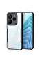 Case Compatible with Redmi Note 14 Clear Back Cover with Rugged Black TPU Bumper