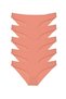 5 Pieces Super Eco Set Lycra Women's Slip Panties Powder