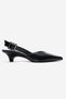 Dioris Black Skin Genuine Leather Women's Low Heel Shoes - 4