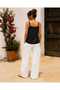 Women's Lace Detailed Adjustable Strap Cotton Summer Blouse - 2