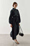Modal Shirt Dress Black - 2
