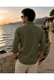 Fit Cut Cotton Linen, Breathable, Light Textured, Button-Up Collar, Men's Linen Shirt - 2