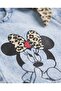 Blue Minnie Mouse Printed Girl's Jean Shorts - 4